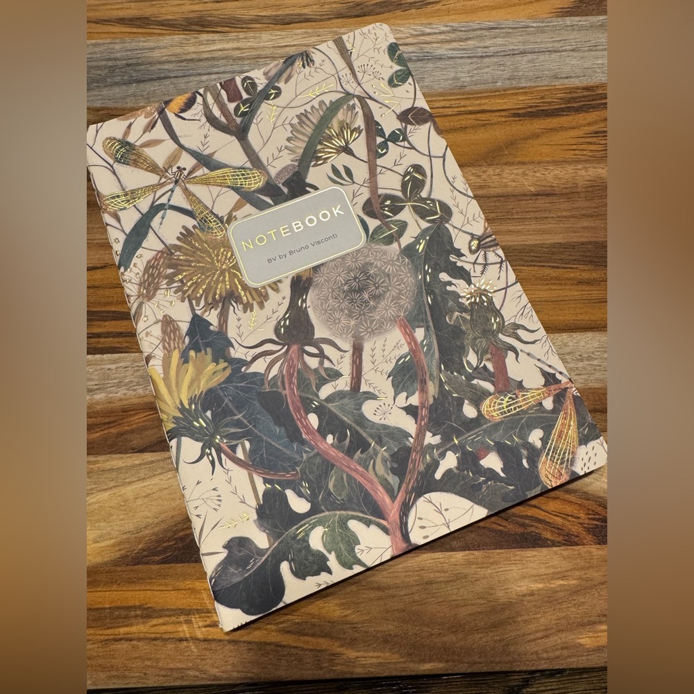 Bruno Visconti Soft Touch Summer Greens Floral Notebook Journal A5 NEW